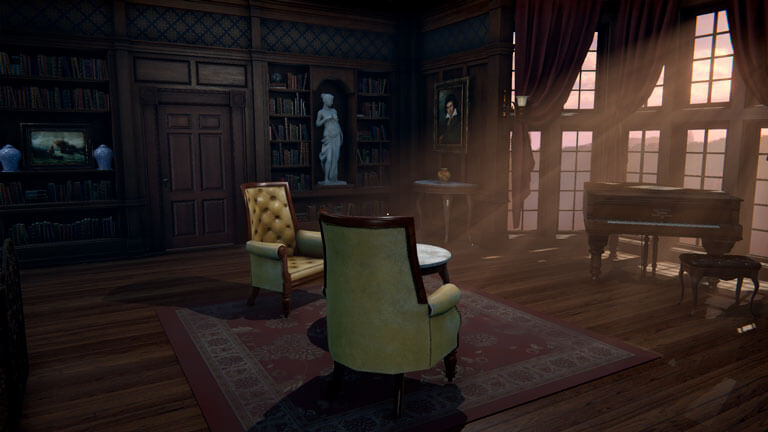 The Crimson Manor Music Room Lighthing Screenshot